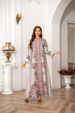 Elegant Muslim Women's Kaftan Dress, Round Neck High Density Rhinestone Beaded Print, Cross-Border Long Robe, Stylish Evening Wear_ecoleips.com