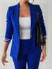 Women's Slim Fit Blazer And Pencil Trousers Two Piece Set European American Style Autumn Clothing_ecoleips.com
