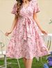 2025 Best-selling Spring/Summer Women's Fashionable Elegant Floral Dress On Cross-border European And American_ecoleips.com