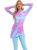 Women's Clothing Muslim Swimsuit Printed Conservative Beach Swimsuit Chest Pad Apron Scarf Separate_ecoleips.com