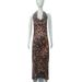 Women's Sexy Leopard Print Halter Backless Lace Up Flowy Maxi Dress – Spring Resort Gown_ecoleips.com