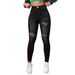 Women's Clothing High Street Fashion Personality Ripped Women's Elastic Slim Fit Denim Pants_ecoleips.com