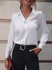 Verve Commuting Women's Versatile Simple Solid Color Long Sleeve Mid-Length Plus Size Shirt_ecoleips.com