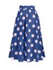 Retro Bow Tie Circle Skirt Swimsuit One Piece Tummy Covering Slimming Sexy Beachwear_ecoleips.com