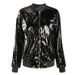 Aria Basics Aria Basics Manufacturer In-Stock Wholesale Autumn Sequin Plus Size Loose Beaded Baseball Jacket Coat European And American Women's_ecoleips.com