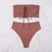 Women's Clothing Tube Top Sexy Printed Bikini Women's Swimsuit Women_ecoleips.com