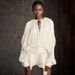 Women's Clothing Puff Sleeve Ruffled Short Skirt Pleated Design Mesh Short Dress_ecoleips.com