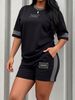 Women's Casual Short Sleeve T-Shirt And Shorts 2-Piece Set | Soft Cotton Blend Loungewear & Summer Outfit_ecoleips.com