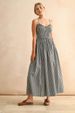 Vintage Plaid A-Line Sundress For Women - Slimming Tie-Waist Summer Dress With Adjustable Straps_ecoleips.com