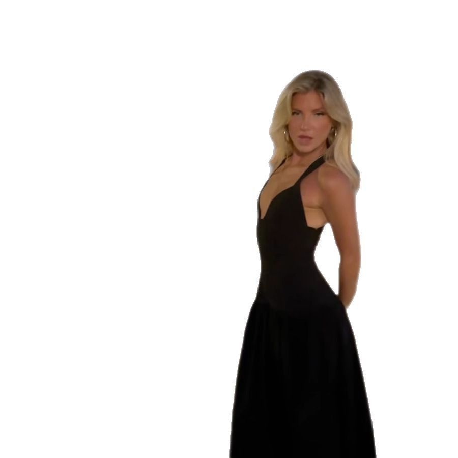 Women's Clothing New Arrival Holiday Suspender Sleeveless Waisted Dress With Large Swing Style Temperament High End Long Skirt_ecoleips.com