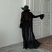 Solid Color Long Knitted Cardigan Outerwear With Hollowed Out Flared Sleeves And A Relaxed V Neck Women's Cover Up._ecoleips.com
