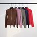 Women's Slim-Fit Stand Collar Yoga Jacket - Breathable & Stylish Workout Top For Gym & Outdoor Activities_ecoleips.com