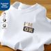 Men's Casual Cotton Short Sleeve T-Shirt American Style Print Crew Neck Pullover Loose Fit Top_ecoleips.com