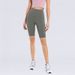 Summer New High Waist, Hip Lifting, Sports And Fitness Capris Wo, Double Sided Polished, Slim Fit, Yoga Shorts For_ecoleips.com