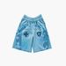 Unisex American Style Trendy Loose Fitting Casual Shorts Dark Themed Unique Printed Design Women's Clothing Bottoms_ecoleips.com