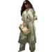 Women's Floral Print Long Sleeve Top & Wide Leg Pants Set – Elegant & Sexy Two-Piece Outfit (Breathable Polyester, Xs-Xxxl, Summer Street Style)_ecoleips.com
