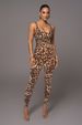 K New Style Large U-neck Printed Jumpsuit Fashionable Women's Nightclub Outfit_ecoleips.com