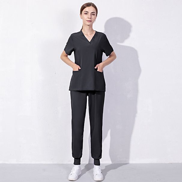 Spring And Summer Elastic Quick-drying Medical Work Clothes Dentist Operating Room Suit Thin Hand Washing Clothes_ecoleips.com