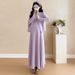 Autumn New Korean Fashion Two-Piece Waffle Maternity Dress_ecoleips.com