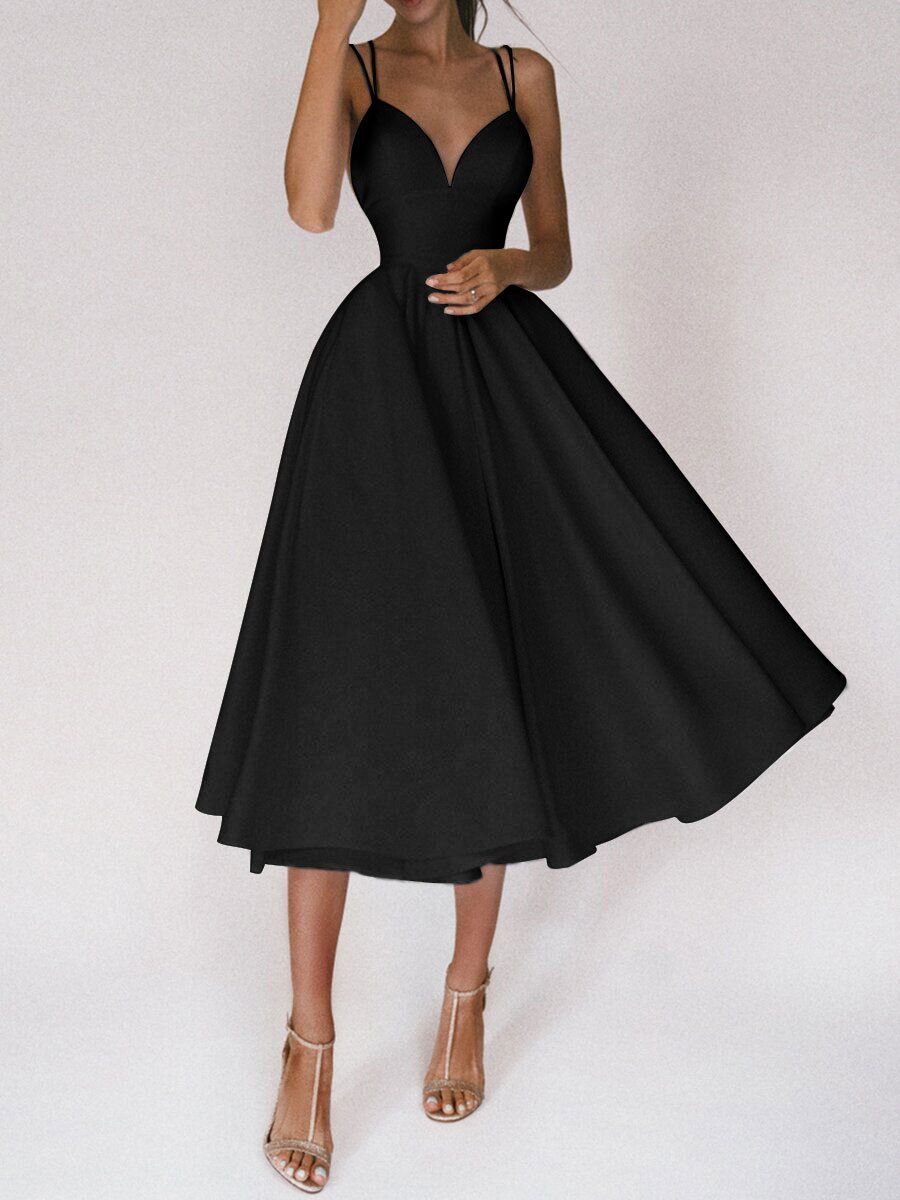Women's multi-colored halter sexy swing dress_ecoleips.com