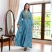 Women's Clothing Fashion Embroidered Yarn Two Piece Robe Long Dress Musilin_ecoleips.com