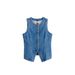 2025 Summer New European And American Cross-Border Trade Sleeveless Slim Fit Denim Vest Women's Round Neck Tank Top_ecoleips.com