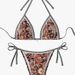 Women's Blue And White Porcelain Print Bikini Set 2 Piece Swimwear Sexy Vacation Suit Fits True To Size_ecoleips.com
