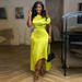 African Women's Fashion New Fashionable Elegant Party Irregular European And American Summer Dress For Women_ecoleips.com