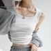 White Cotton Vest Blazer Inner Layer Sleeveless Camisole Women Spring Summer Autumn Outerwear Plus Size Top_ecoleips.com