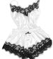 Sexy Lingerie Women's Erotic Underwear Large Size Eyelash Home Clothes Two Piece Set_ecoleips.com
