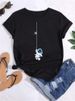 Summer European And American Cross-border Foreign Trade Wholesale T-shirts, Round-neck Casual Plus-size Loose_ecoleips.com