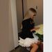 Elegant Lace Splicing V Neck Tie Waist Slimming High Waist Long Sleeve Dress New Arrival Spring New Collection_ecoleips.com