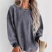 Distressed Cotton Sweatshirt – Oversized Drop-Shoulder Pullover (S-XXL, 6 Vintage Tones)_ecoleips.com