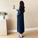 Autumn Winter New Korean Fashion Embroidered Ruffled Maternity Dress_ecoleips.com