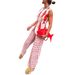 Women's Printed Two-Piece Suit Vest And Trousers Loose Elastic Waist Spring Summer Vacation INS Style_ecoleips.com