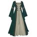 Retro Court-style Corset Dress With Large Hem, Medieval Themed Party / Stage Play Cosplay Costume, Available In Multiple_ecoleips.com