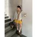 Korean-style Chic Striped Shawl V-neck Two-piece Pullover Sweatshirt For Women, Autumn High-end Loose-fit Jacket_ecoleips.com