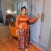 Plus Size Print Dress With Embroidery & Beading – Elegant Office Two-Piece Set, Flowy A-Line Skirt (L-3XL, Yellow/Green)_ecoleips.com