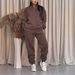 Minimalist Zip-Up Hoodie & Pants Set – Casual Winter Lounge Wear (Beige/Black/Blue, S-5XL)_ecoleips.com