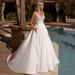 Wedding Dress Surface Summer New Bride Simple Deep V Neck Slimming Perspective Travel Shooting Trailing Soft Yarn Slim_ecoleips.com