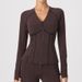Women's Slim Fit Yoga Jacket V Neck Long Sleeve Double Zipper Pilates Fitness Sports Clothes Autumn Winter New_ecoleips.com