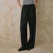 Suitable For All Seasons Si Linen Elastic Drawstring Airy Wide-Leg For Women 25 Summer New Lazy Loose Slimming Straight Pants 9017_ecoleips.com
