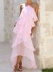 New 2026 Summer Layered Ruffle Edge Cake Long Dress Lady Casual Backless Beach Dress Sexy Halter Hollow Sleeveless Holiday Dress_ecoleips.com