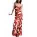 Summer Fashionable Sleeveless Halter Top Off Shoulder Bodycon Long Dress American Style_ecoleips.com