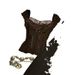 Pure Desire Style Outfit For Women 2025 Spring Slim Lace Short Sleeve T-Shirt Top High Waist Skirt Two-Piece Set_ecoleips.com