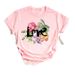 Cross-border Supply European And American Wholesale Heart-shaped Plus-size Fashion Retro Short-sleeve Casual T-shirt For_ecoleips.com