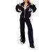 Y2K Women's Striped Zipper Top Jacket Casual Sports Suit Autumn Collection European And American Style Regular Fit_ecoleips.com
