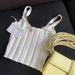 Designed Hollow-Out Knitwork, This Tank 2026 Summer Piece With Metallic Accents, Suitable Wearing As Base Layer Or On_ecoleips.com