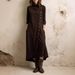 Women's Clothing Style High Neck Long Sleeve Dress For Women Elegant Stylish Solid Color Button Down Pocket Design_ecoleips.com
