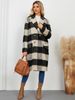 Premium Double-Faced Wool Coat - Long Plaid Trench Coat With Notched Lapel, Winter Elegant Overcoat For Women_ecoleips.com